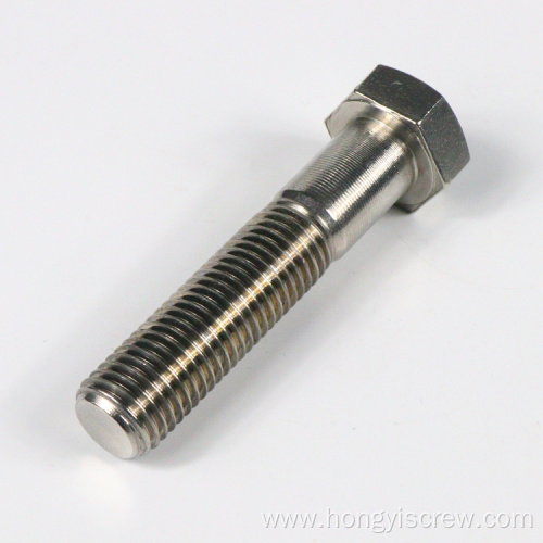 Self color high quality stainless steel hex bolt